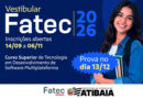 Fatec Atibaia abre inscrições para vestibular do 1º semestre de 2027
