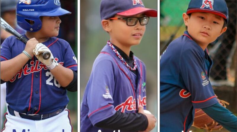 Três jovens atletas de Atibaia são convocados para a Seleção Brasileira de Beisebol Sub-10