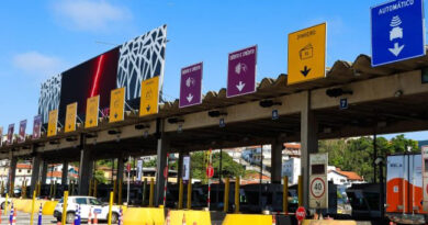 Nova sinalização por cores facilita a escolha das cabines de pedágio na Fernão Dias